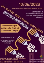 SIAMO TUTTI INVITATI ALL'EVENTO UN PIATTO PER L'EMILIA ROMAGNA